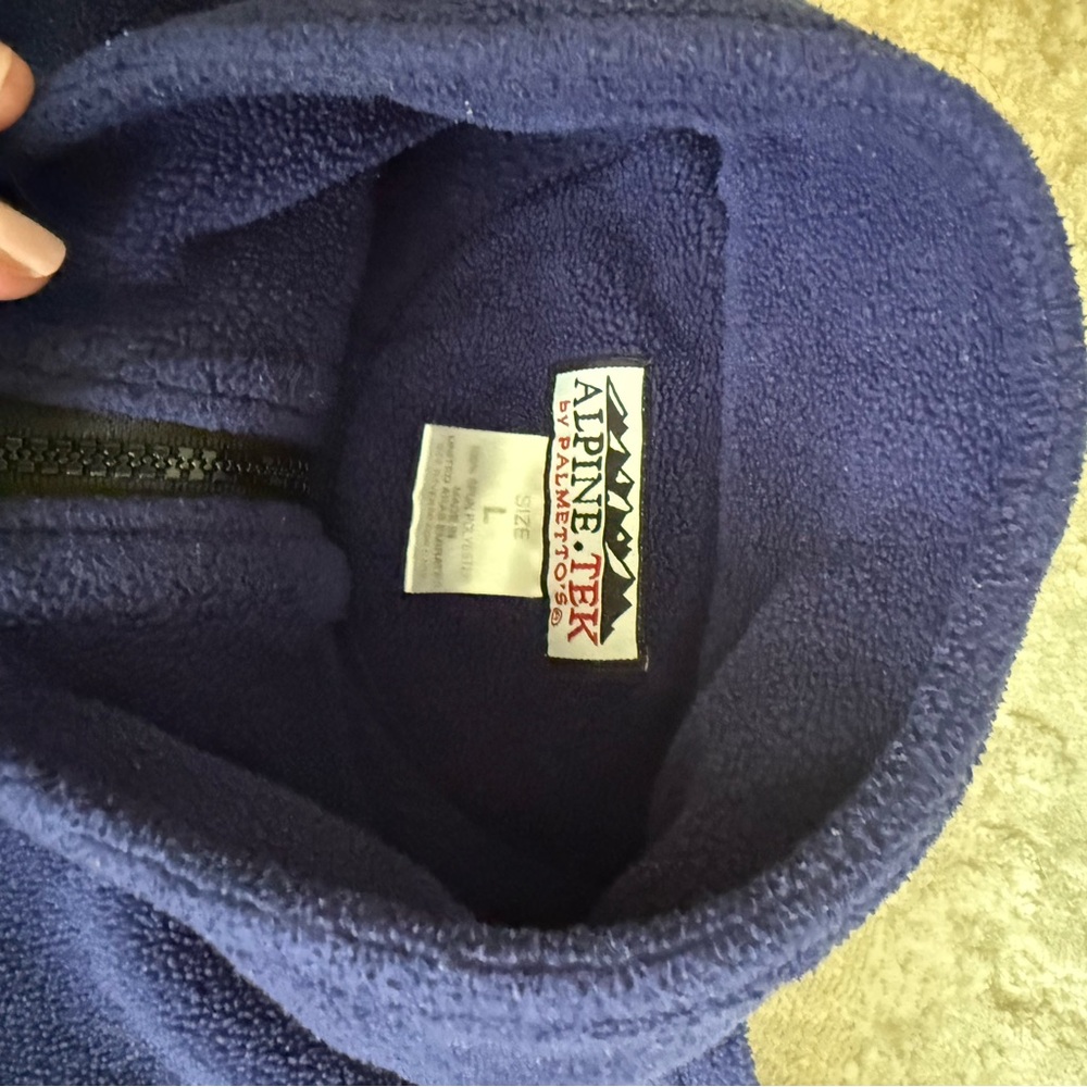 Alpine Tek Deep Blue Fleece Jacket - Picture 2 of 2